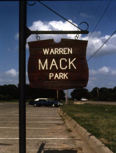 Warren Mack Park Sign