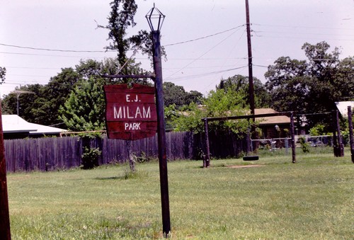 Milam Park Sign